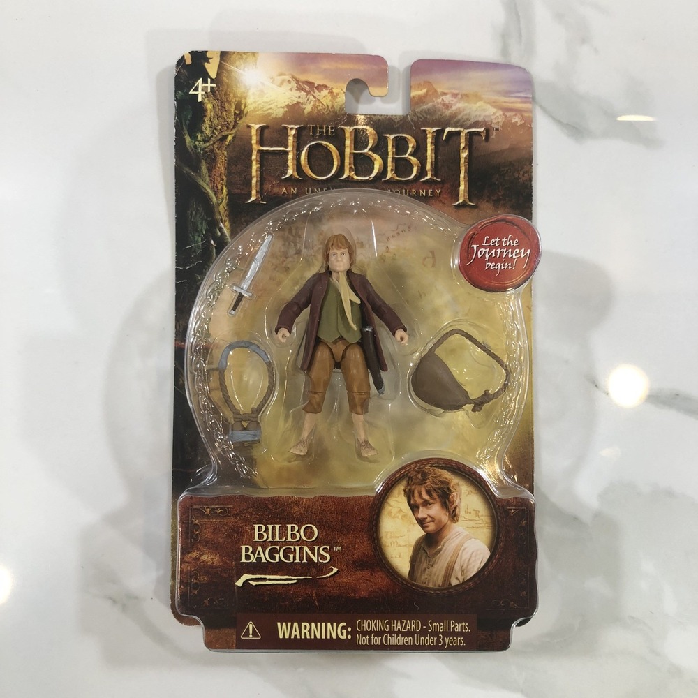 The HOBBIT An Unexpected Journey BILBO BAGGINS Action Figure 2012 LOTR